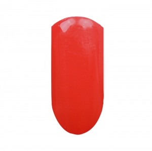 Tento jednokrokový gél lak je jasnej červenej farby. Stačí ho naniesť na prebrúsené nechty v dvoch tenkých vrstvách. Nie je potrebné používať žiadnu podkladovú a vrchnú vrstvu, po vytvrdnutí ostáva lesklý.  